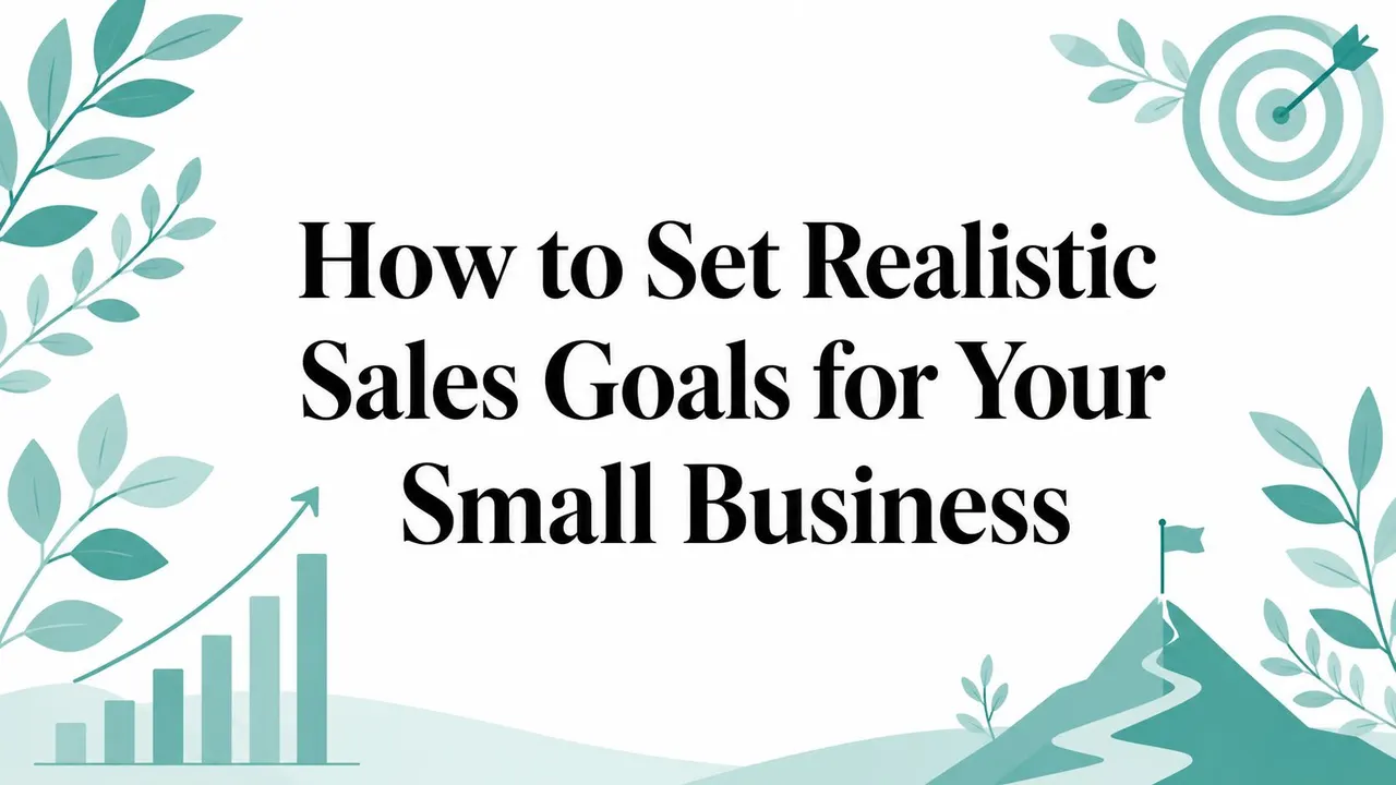 How to Set Realistic Sales Goals for Your Small Business