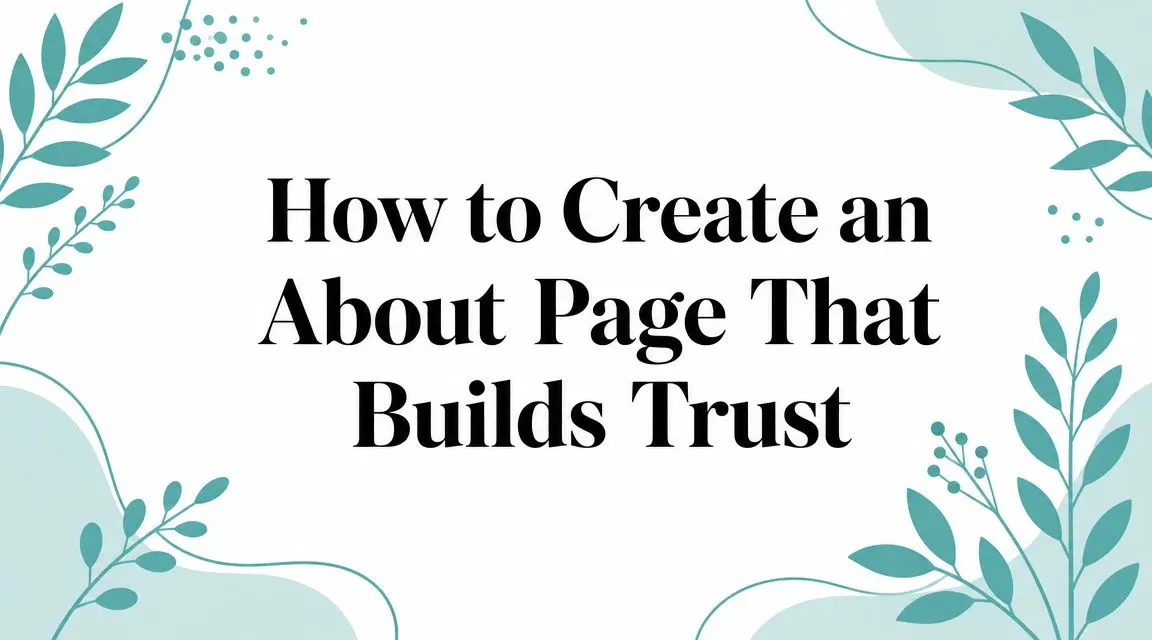 How to Create an About Page That Builds Trust