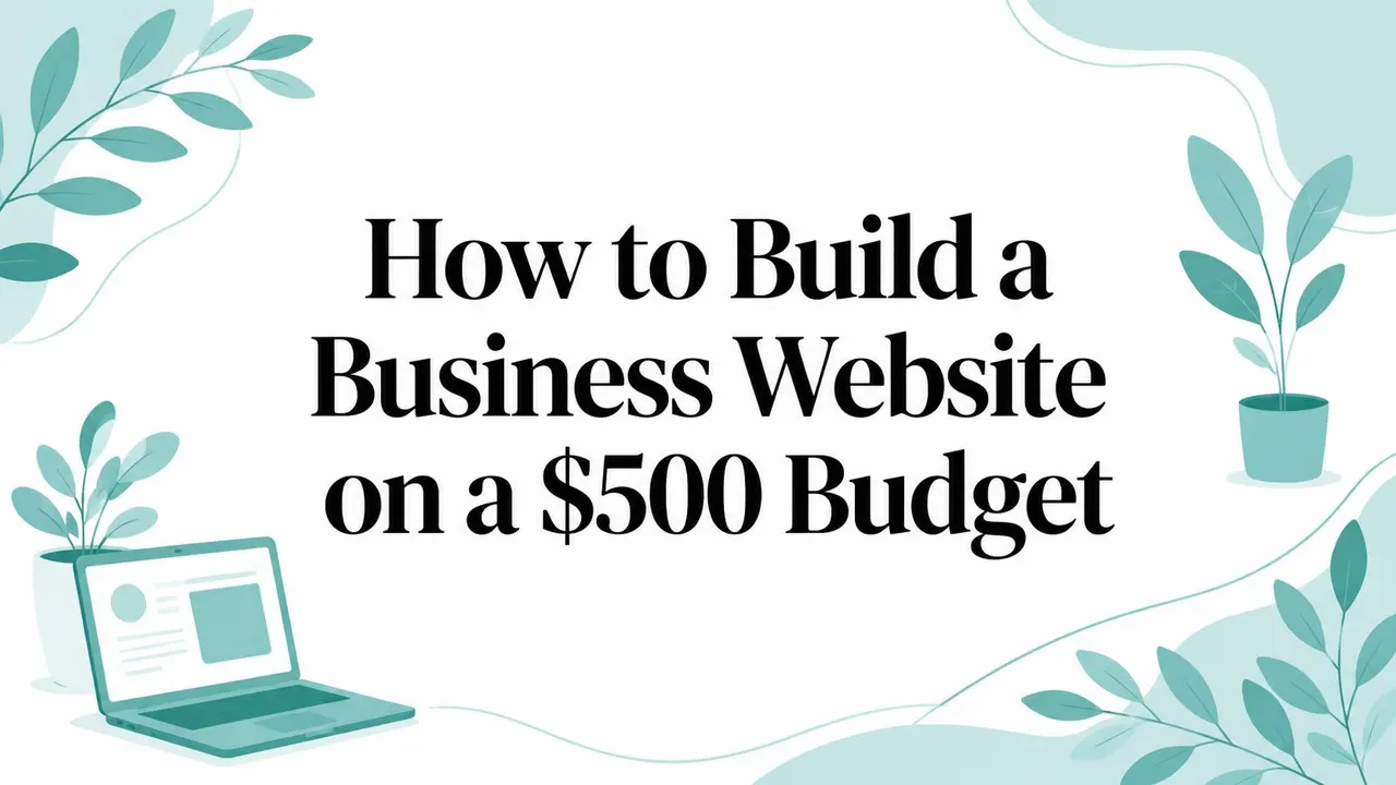 How to Build a Business Website on a $500 Budget
