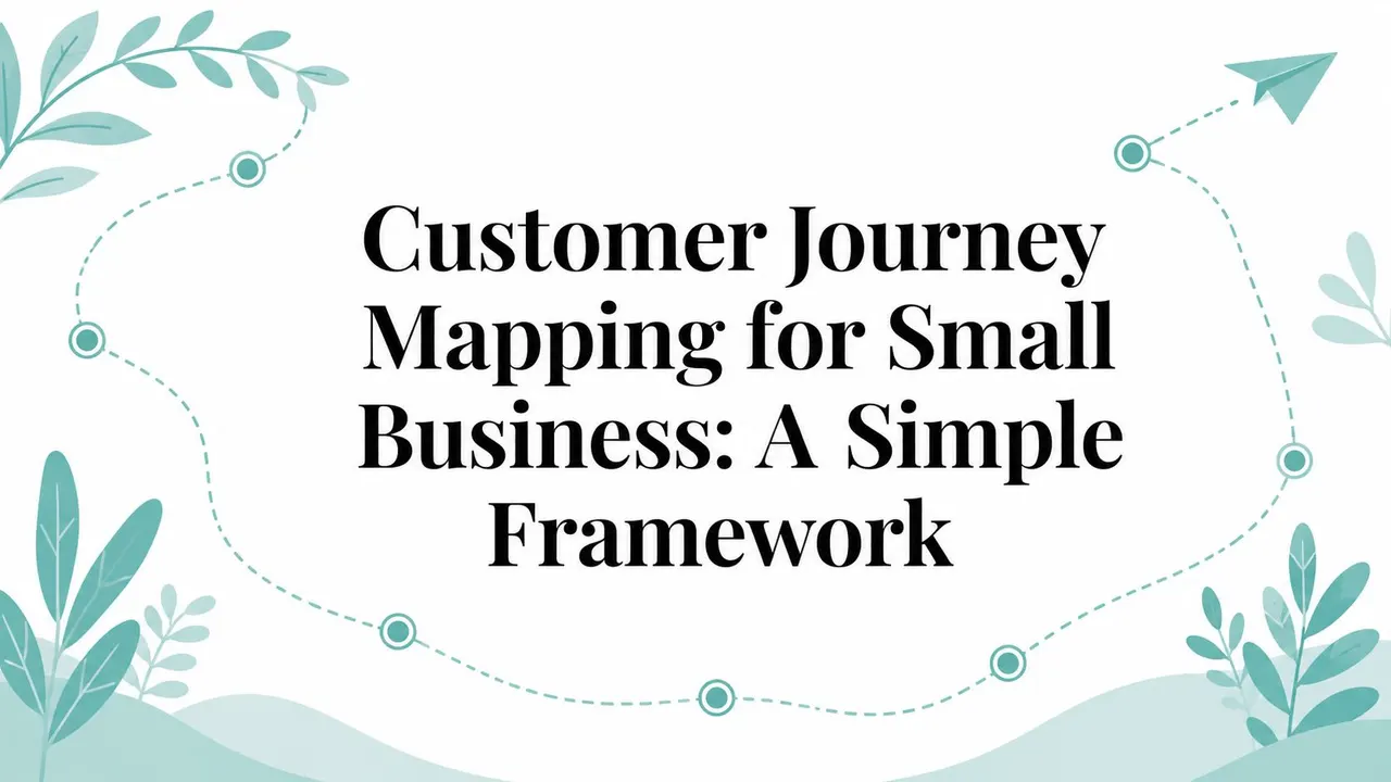 Customer Journey Mapping for Small Business: A Simple Framework