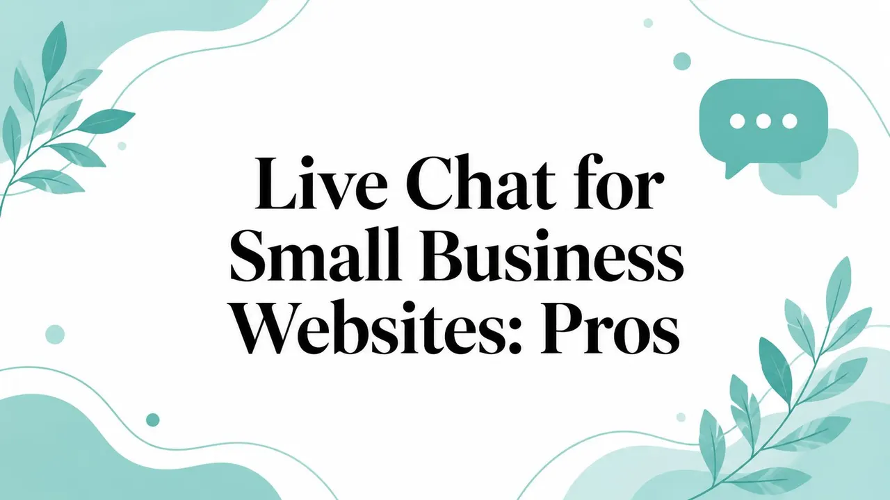 Live Chat for Small Business Websites: Pros