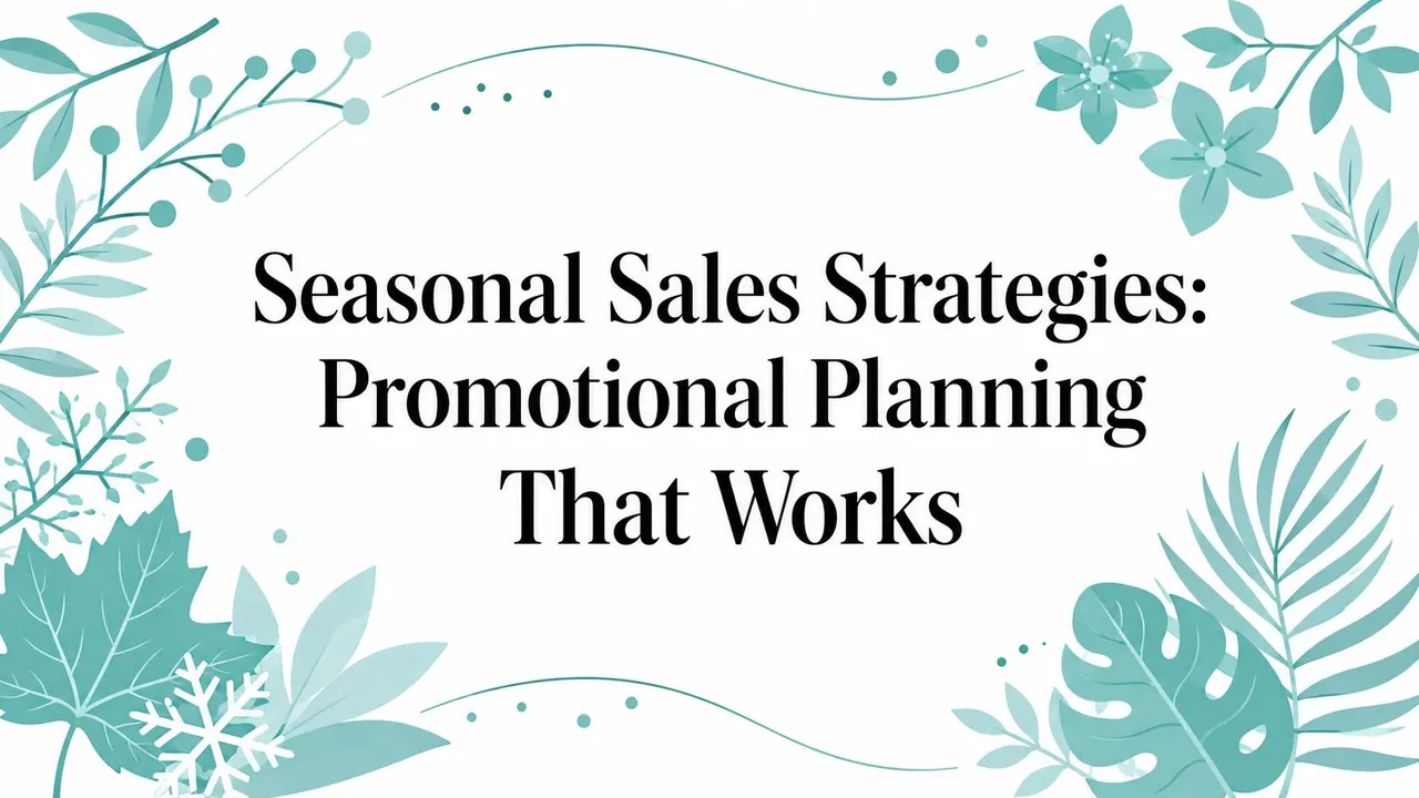 Seasonal Sales Strategies: Promotional Planning That Works