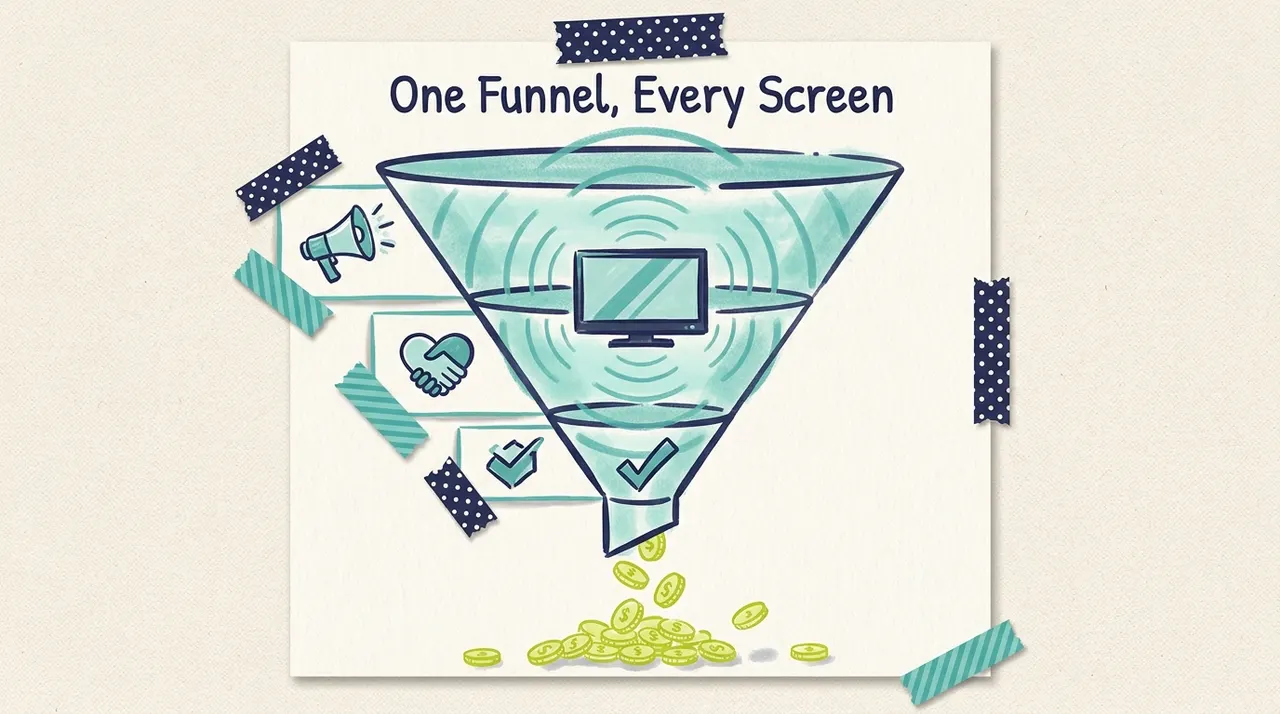 awareness and conversion Advertising With TV at the Center - Hero