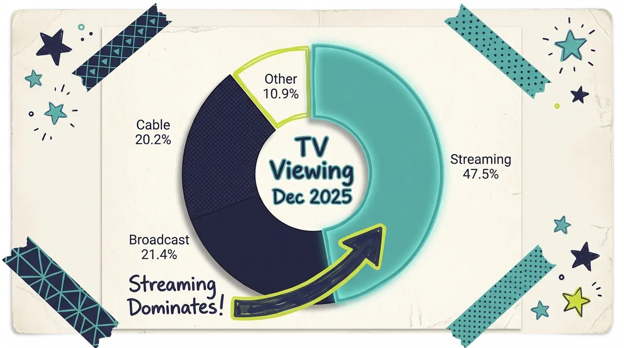 Cable vs Streaming Viewing Share Q4 2025 - Hero