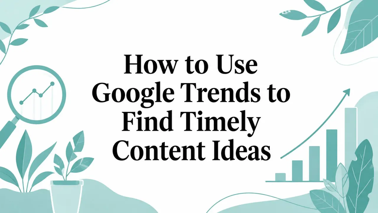 How to Use Google Trends to Find Timely Content Ideas
