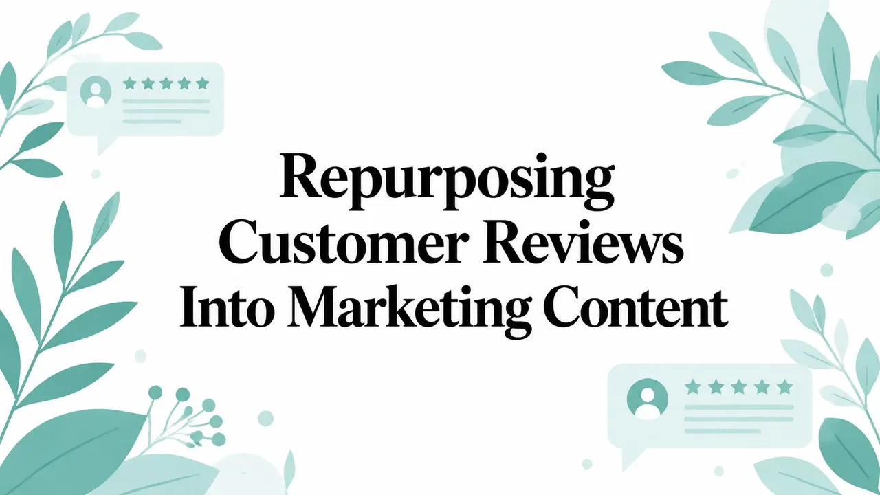 Repurposing Customer Reviews Into Marketing Content