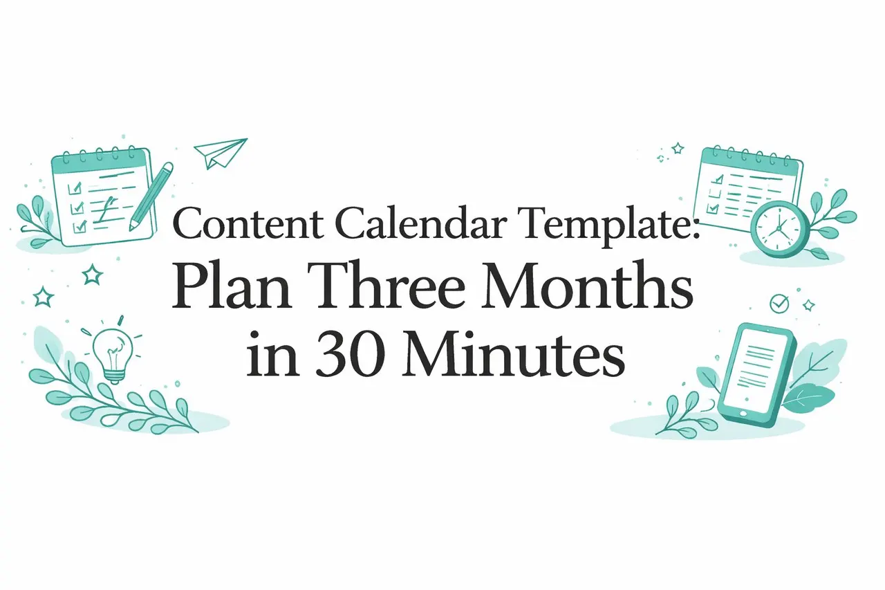 Content Calendar Template: Plan Three Months in 30 Minutes